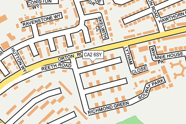 CA2 6SY map - OS OpenMap – Local (Ordnance Survey)