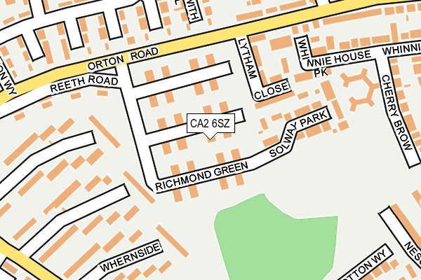 CA2 6SZ map - OS OpenMap – Local (Ordnance Survey)