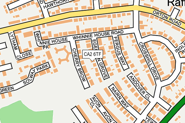 CA2 6TF map - OS OpenMap – Local (Ordnance Survey)