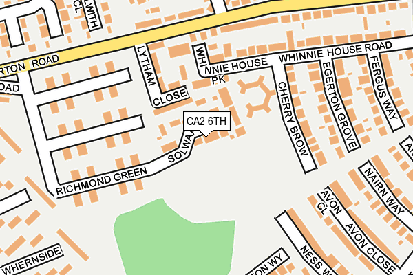 CA2 6TH map - OS OpenMap – Local (Ordnance Survey)