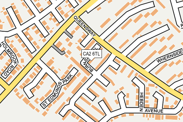 CA2 6TL map - OS OpenMap – Local (Ordnance Survey)
