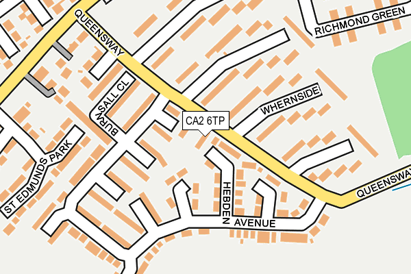 CA2 6TP map - OS OpenMap – Local (Ordnance Survey)