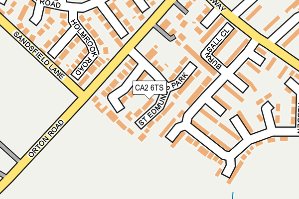 CA2 6TS map - OS OpenMap – Local (Ordnance Survey)