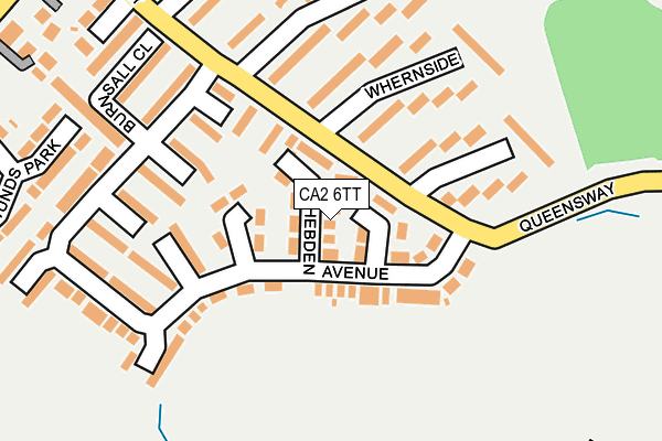 CA2 6TT map - OS OpenMap – Local (Ordnance Survey)
