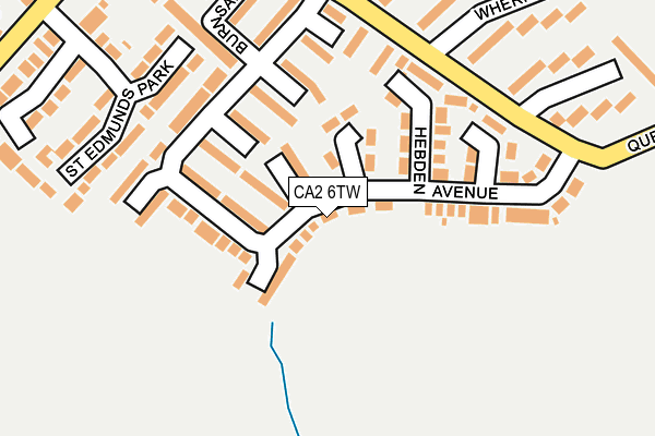 CA2 6TW map - OS OpenMap – Local (Ordnance Survey)