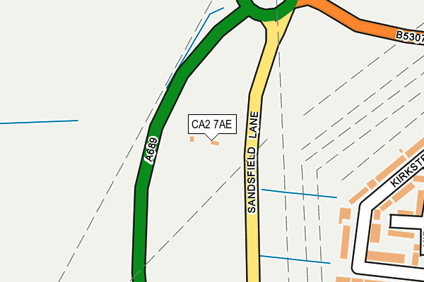 CA2 7AE map - OS OpenMap – Local (Ordnance Survey)