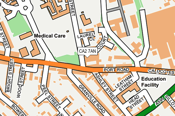 CA2 7AN map - OS OpenMap – Local (Ordnance Survey)