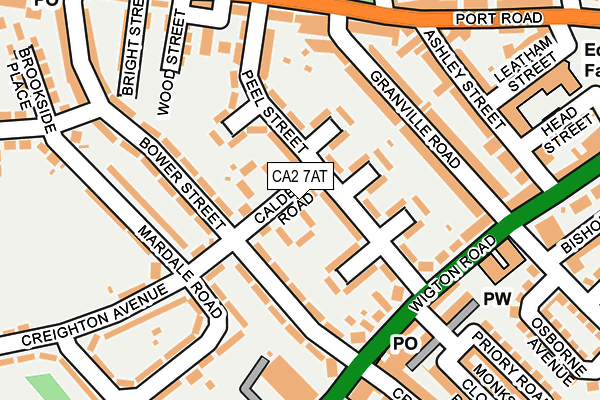 CA2 7AT map - OS OpenMap – Local (Ordnance Survey)