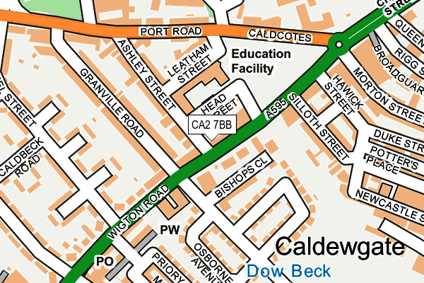 CA2 7BB map - OS OpenMap – Local (Ordnance Survey)