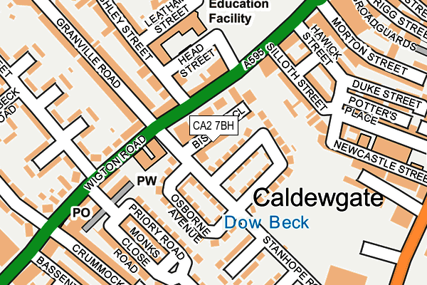 CA2 7BH map - OS OpenMap – Local (Ordnance Survey)
