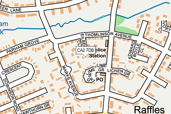 CA2 7DB map - OS OpenMap – Local (Ordnance Survey)