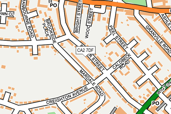 CA2 7DF map - OS OpenMap – Local (Ordnance Survey)