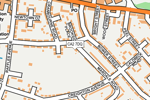 CA2 7DQ map - OS OpenMap – Local (Ordnance Survey)