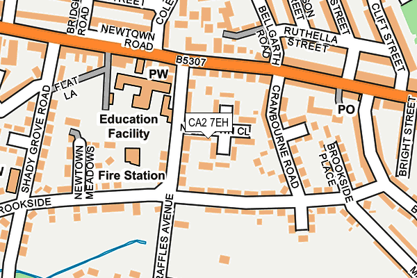 CA2 7EH map - OS OpenMap – Local (Ordnance Survey)