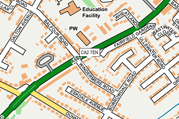 CA2 7EN map - OS OpenMap – Local (Ordnance Survey)