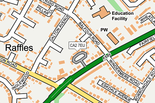 CA2 7EU map - OS OpenMap – Local (Ordnance Survey)