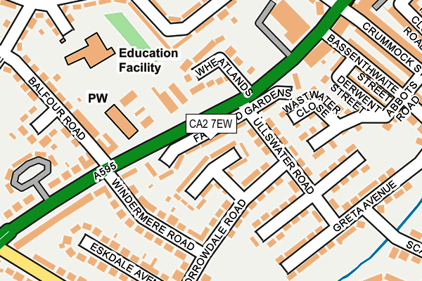 CA2 7EW map - OS OpenMap – Local (Ordnance Survey)