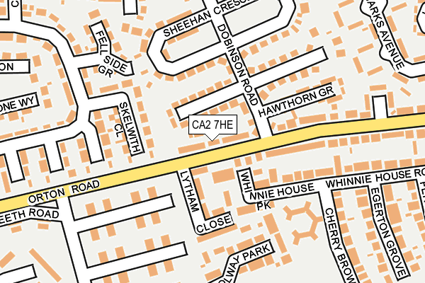 CA2 7HE map - OS OpenMap – Local (Ordnance Survey)