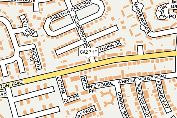CA2 7HF map - OS OpenMap – Local (Ordnance Survey)
