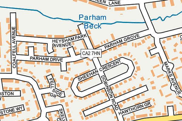 CA2 7HN map - OS OpenMap – Local (Ordnance Survey)