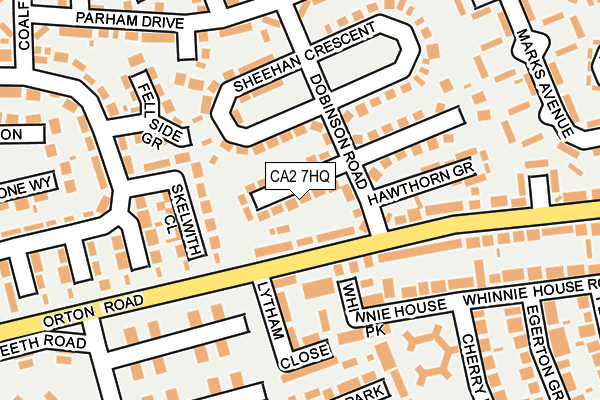 CA2 7HQ map - OS OpenMap – Local (Ordnance Survey)