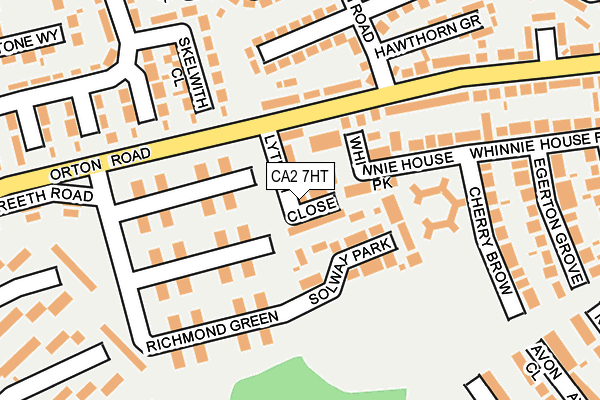 CA2 7HT map - OS OpenMap – Local (Ordnance Survey)