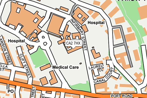 CA2 7HX map - OS OpenMap – Local (Ordnance Survey)