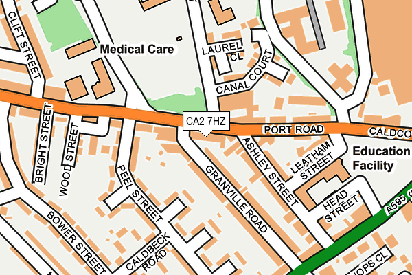 CA2 7HZ map - OS OpenMap – Local (Ordnance Survey)