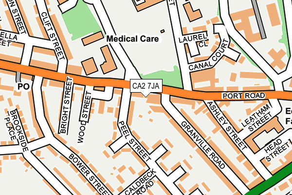 CA2 7JA map - OS OpenMap – Local (Ordnance Survey)