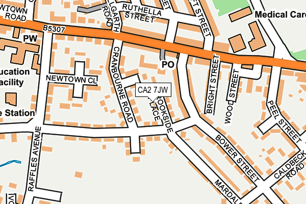 CA2 7JW map - OS OpenMap – Local (Ordnance Survey)