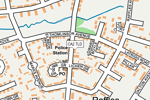 CA2 7LD map - OS OpenMap – Local (Ordnance Survey)