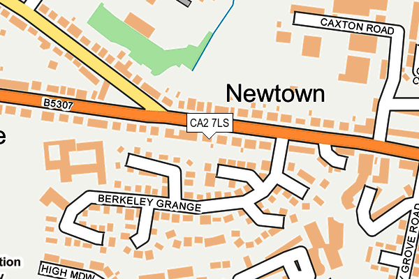 CA2 7LS map - OS OpenMap – Local (Ordnance Survey)