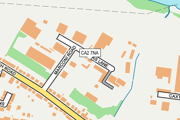 CA2 7NA map - OS OpenMap – Local (Ordnance Survey)