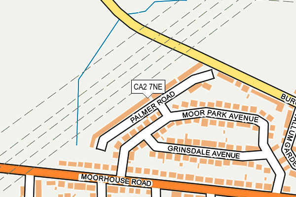 CA2 7NE map - OS OpenMap – Local (Ordnance Survey)