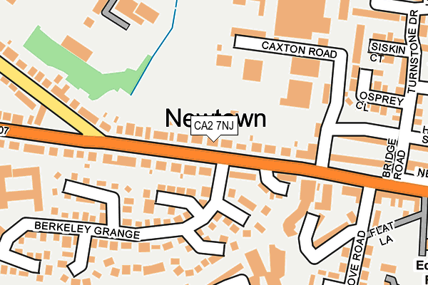 CA2 7NJ map - OS OpenMap – Local (Ordnance Survey)