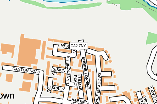 CA2 7NY map - OS OpenMap – Local (Ordnance Survey)