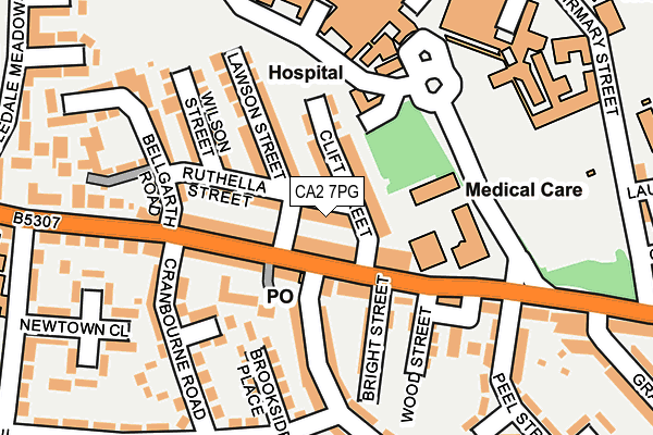 CA2 7PG map - OS OpenMap – Local (Ordnance Survey)