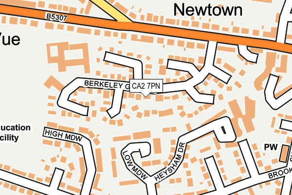 CA2 7PN map - OS OpenMap – Local (Ordnance Survey)