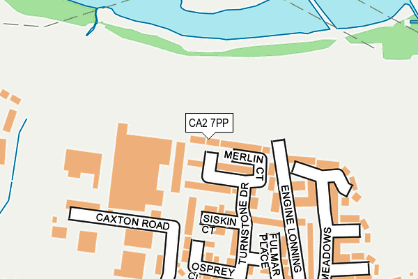 CA2 7PP map - OS OpenMap – Local (Ordnance Survey)
