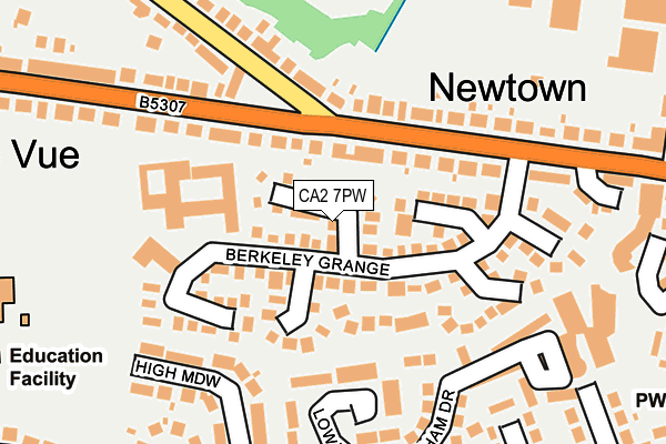 CA2 7PW map - OS OpenMap – Local (Ordnance Survey)