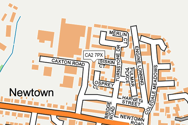 CA2 7PX map - OS OpenMap – Local (Ordnance Survey)