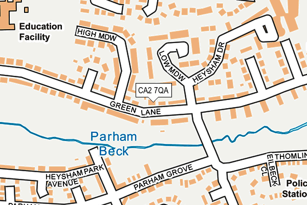 CA2 7QA map - OS OpenMap – Local (Ordnance Survey)