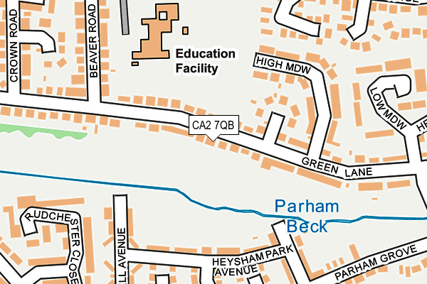 CA2 7QB map - OS OpenMap – Local (Ordnance Survey)