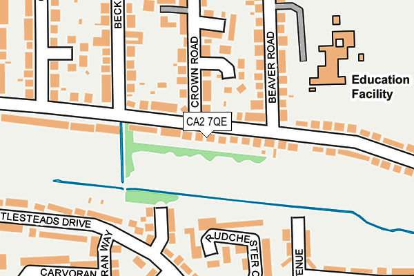 CA2 7QE map - OS OpenMap – Local (Ordnance Survey)