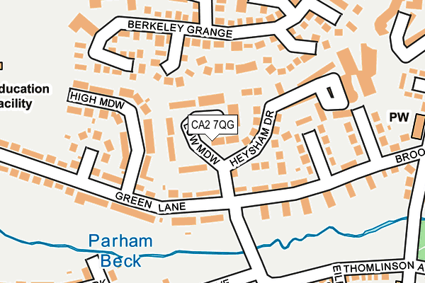 CA2 7QG map - OS OpenMap – Local (Ordnance Survey)