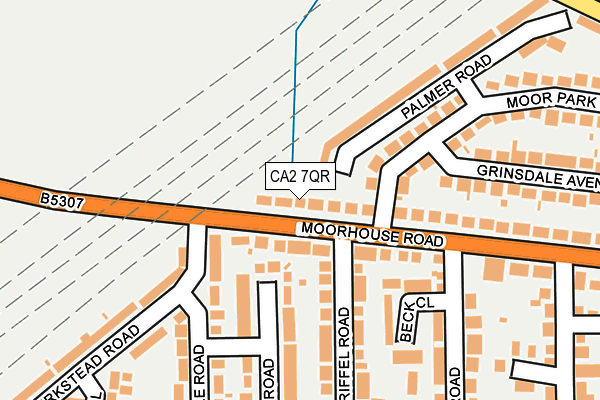 CA2 7QR map - OS OpenMap – Local (Ordnance Survey)