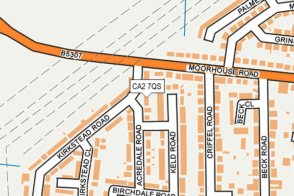 CA2 7QS map - OS OpenMap – Local (Ordnance Survey)