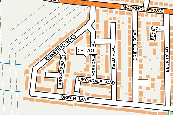 CA2 7QT map - OS OpenMap – Local (Ordnance Survey)