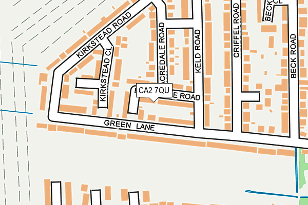 CA2 7QU map - OS OpenMap – Local (Ordnance Survey)