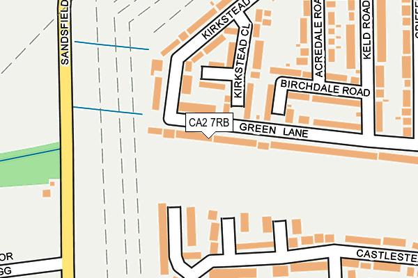 CA2 7RB map - OS OpenMap – Local (Ordnance Survey)
